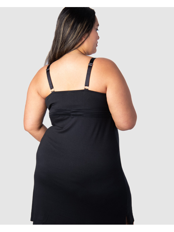 Hotmilk Ženska noćna košulja Hotmilk Dream Nightie FULL CAP za dojenje crna