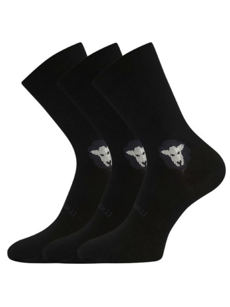 VoXX Set od tri - čarape VoXX merino crne
