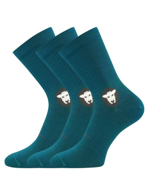 VoXX Komplet od tri - čarape VoXX merino zelene