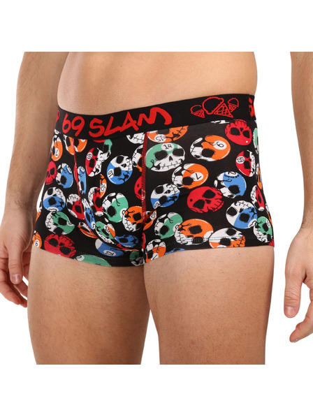 69slam Muške bokserice 69SLAM SKULL ELIZAH bambusne višebojne