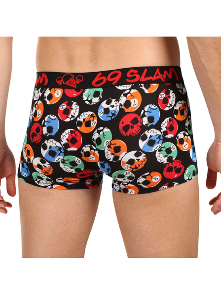 69slam Muške bokserice 69SLAM SKULL ELIZAH bambusne višebojne
