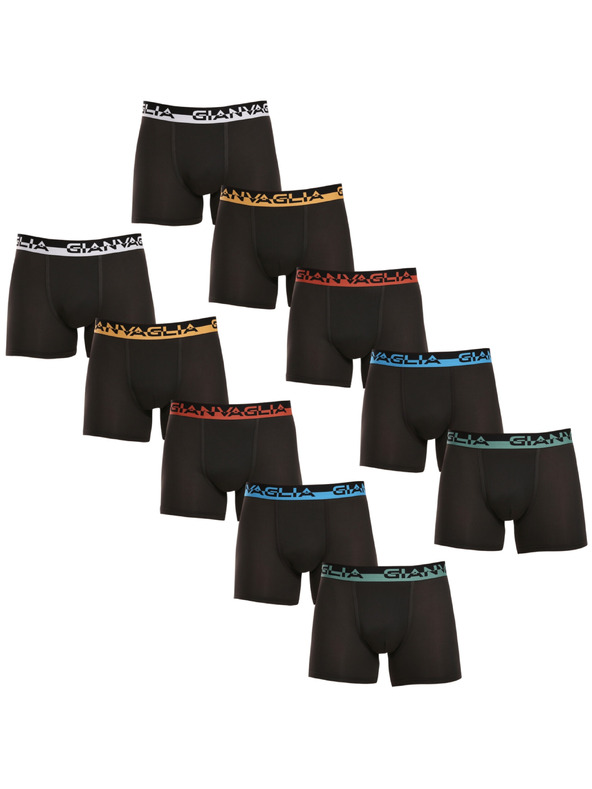 Gianvaglia Set od deset - muške bokserice Gianvaglia crne