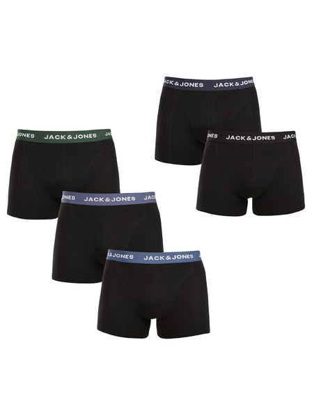 Jack & Jones Set od pet - muške bokserice Jack and Jones crne