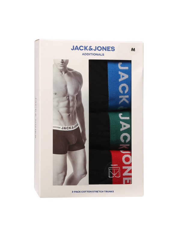 Jack & Jones Set od tri - muške bokserice Jack and Jones crne