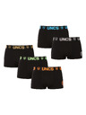 UNCS Set od pet - muške bokserice UNCS crne