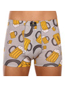 VoXX Muške bokserice VoXX šarene (Kevin-beer/big light grey)