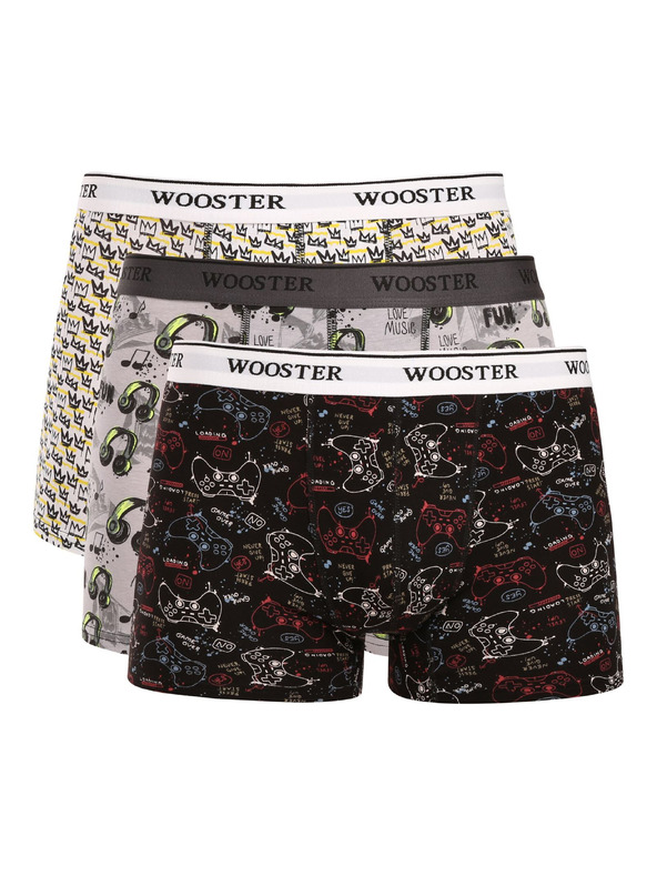 Wooster Set od tri - muške bokserice Wooster šarene