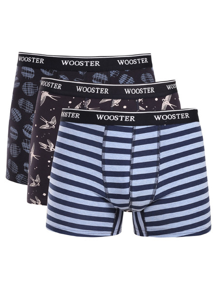 Wooster Set od tri - muške bokserice Wooster šarene