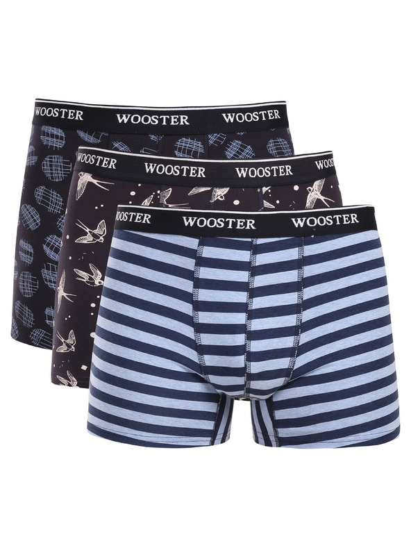 Wooster Set od tri - muške bokserice Wooster šarene