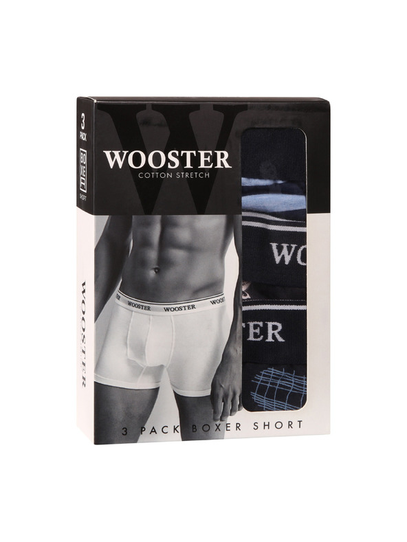 Wooster Set od tri - muške bokserice Wooster šarene