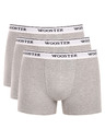 Wooster Set od tri - muške bokserice Wooster sive