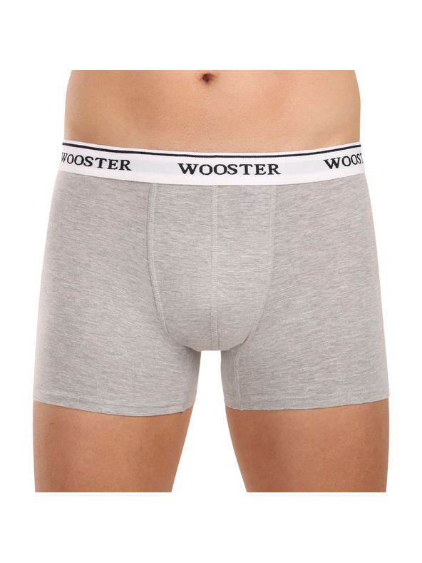 Wooster Set od tri - muške bokserice Wooster sive