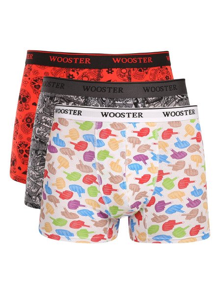 Wooster Set od tri - muške bokserice Wooster šarene