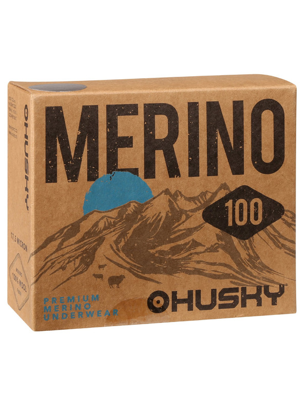 HUSKY Muške gaće HUSKY MEX merino crne