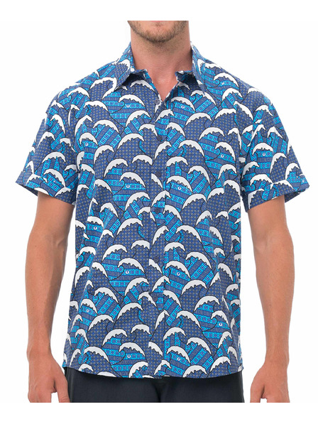 69slam Muška košulja 69SLAM BATIK WAVE