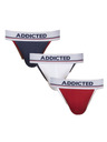 ADDICTED Komplet od tri - muške tange Addicted visebarjne