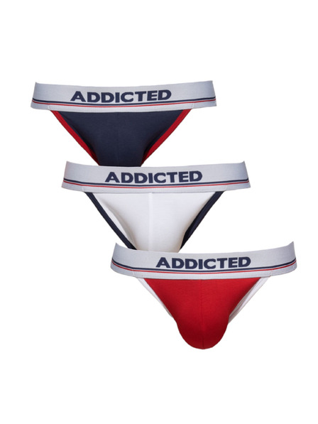 ADDICTED Komplet od tri - muške jocksy Addicted visebarjne