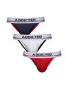 ADDICTED Komplet od tri - muške jocksy Addicted visebarjne