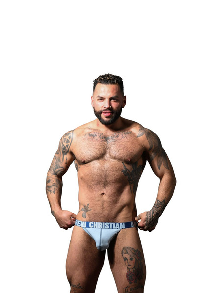 Andrew Christian Muške jocksy Andrew Christian plave ALMOST NAKED