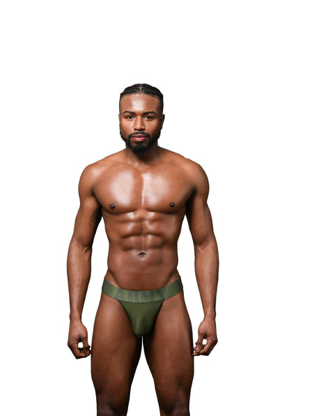 Andrew Christian Muške jockstrap Andrew Christian zelene ALMOST NAKED Military