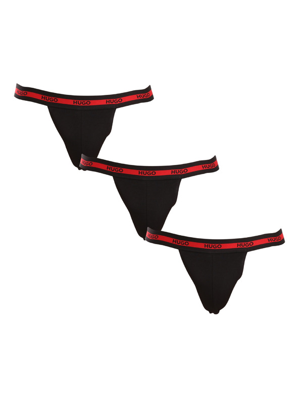 HUGO Set od tri - muške jockstrap HUGO crne