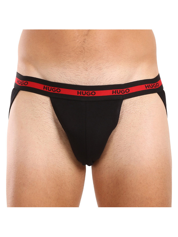 HUGO Set od tri - muške jockstrap HUGO crne