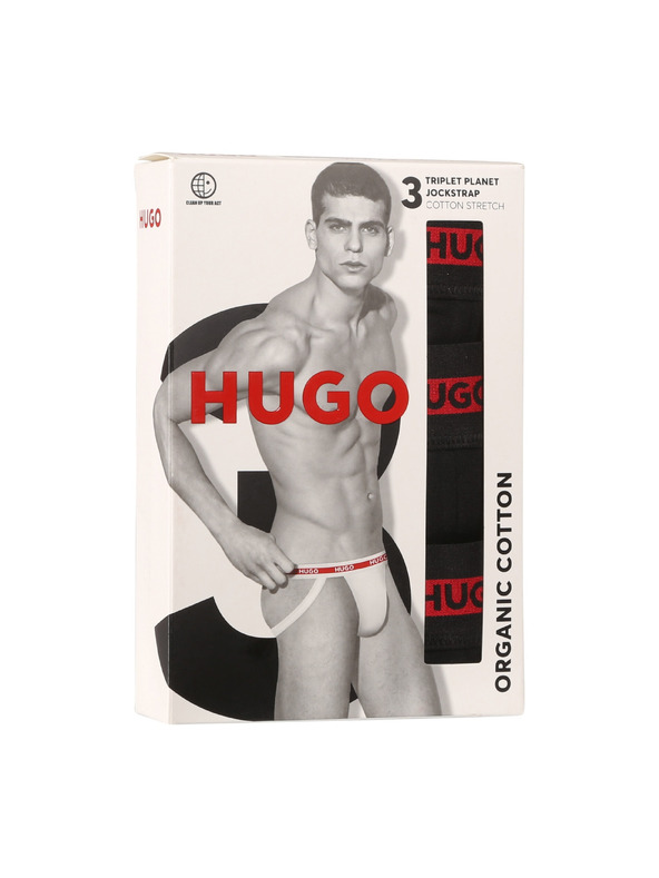 HUGO Set od tri - muške jockstrap HUGO crne