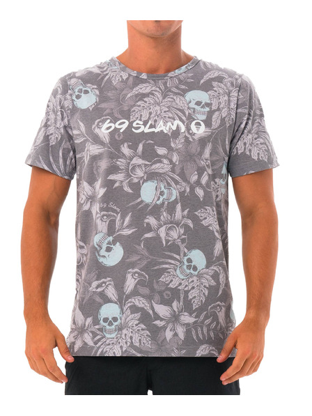 69slam Muška majica 69SLAM WILD GARDEN BLUE HANS