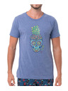 69slam Muška majica 69SLAM PINE SKULL BLUE