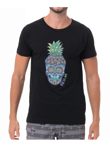 69slam Muška majica 69SLAM PINE SKULL BLACK