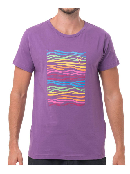 69slam Muška majica 69SLAM ZEBRA NEON PURPLE