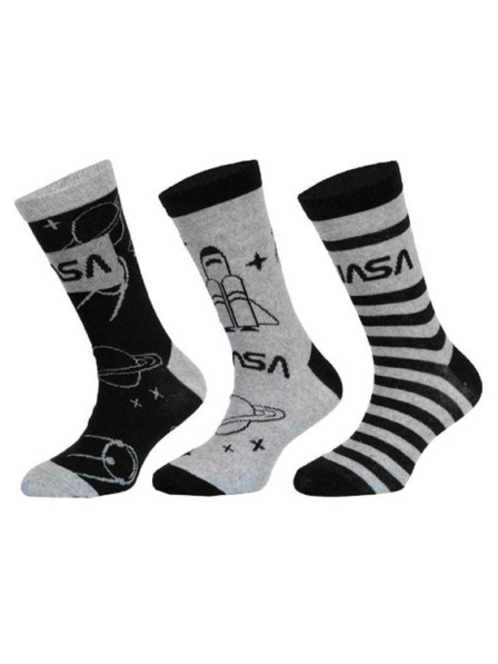Trenýrkárna Set od tri - dječje čarape NASA višebojne (39269/grey)