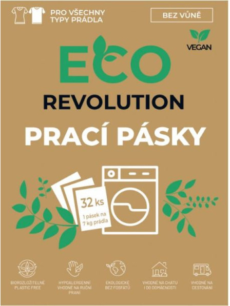 EcoRevolution Deterdžent u trakama EcoRevolution bez mirisa 32ks