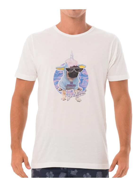 69slam Muška majica 69SLAM PUGNICORN WHITE
