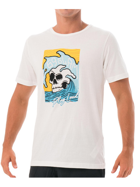 69slam Muška majica 69SLAM SKULL ISLE WHITE