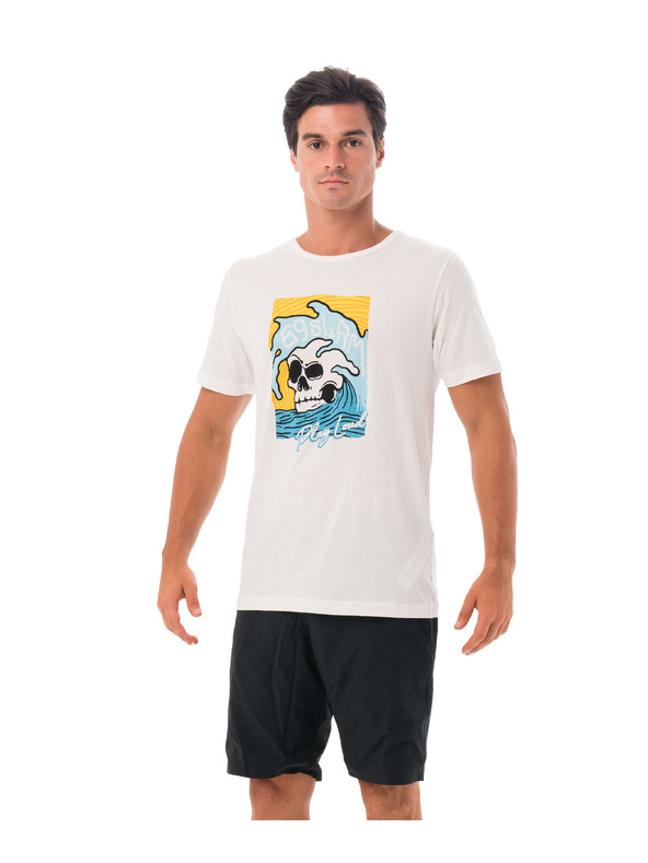 69slam Muška majica 69SLAM SKULL ISLE WHITE