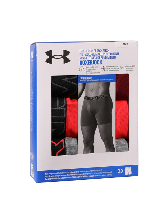 Under Armour Muške bokserice Under Armour M UA Perf Tech Mesh 6in (3kom)