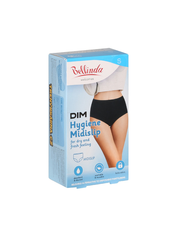 Bellinda Bellinda Hygiene Midislip crne mjesečničke gaćice visokog struka