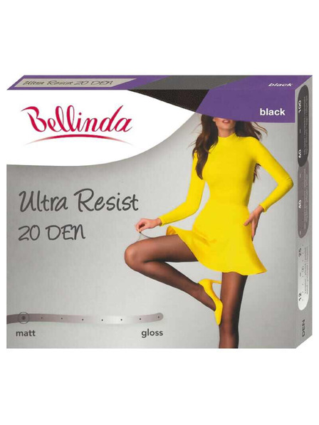Bellinda Crne ženske otporne tajice BELLINDA Ultra Resist 20 DEN