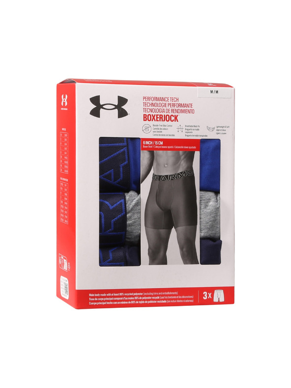 Under Armour Muške bokserice Under Armour M UA Perf Tech 6in (3 kom)