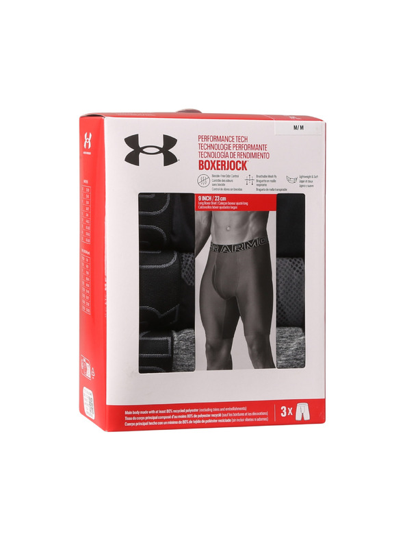 Under Armour Muške bokserice Under Armour M UA Perf Tech Nov 9in (3 kom)