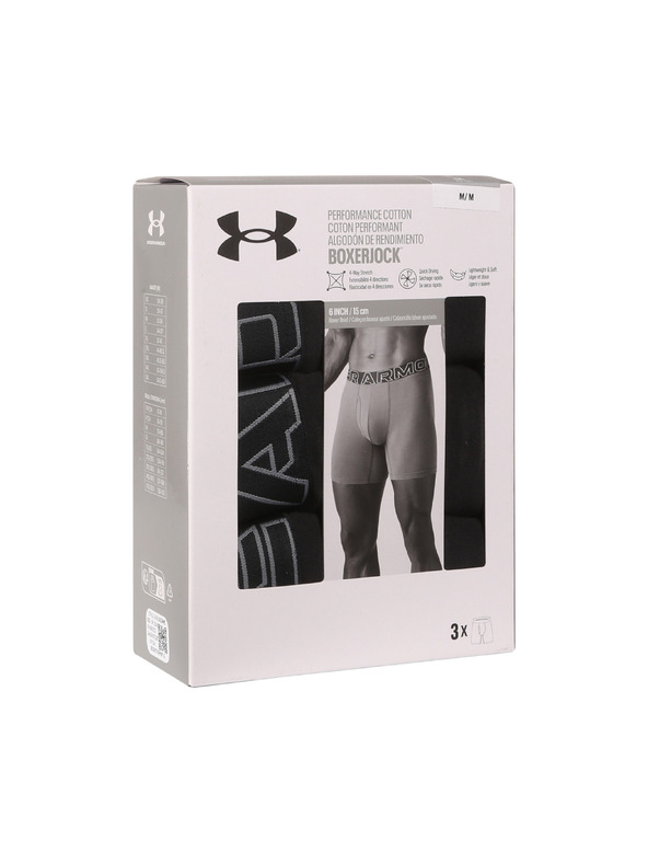 Under Armour Muške bokserice Under Armour M UA Perf Cotton 6in (3kom)