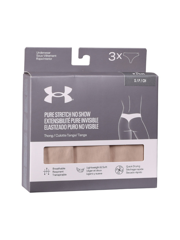 Under Armour Ženske tange Under Armour UA Pure Stretch NS (3 kom)