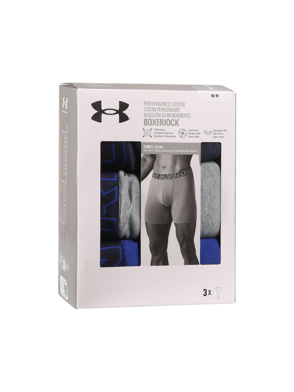 Under Armour Muške bokserice Under Armour M UA Perf Cotton 6in (3kom)