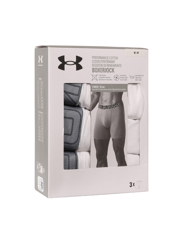Under Armour Muške bokserice Under Armour M UA Perf Cotton 6in (3kom)
