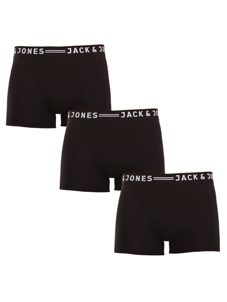 Jack & Jones Komplet od tri crne boksačice Jack & Jones Sense