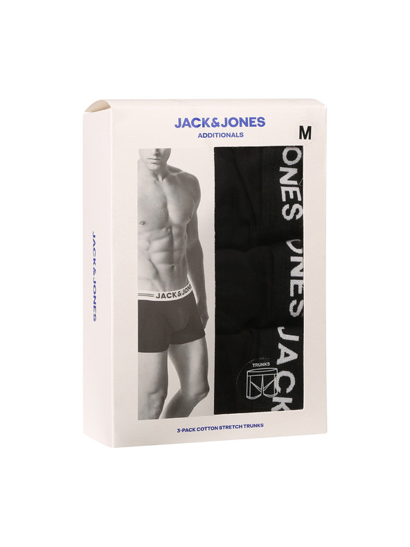 Jack & Jones Komplet od tri crne boksačice Jack & Jones Anthony