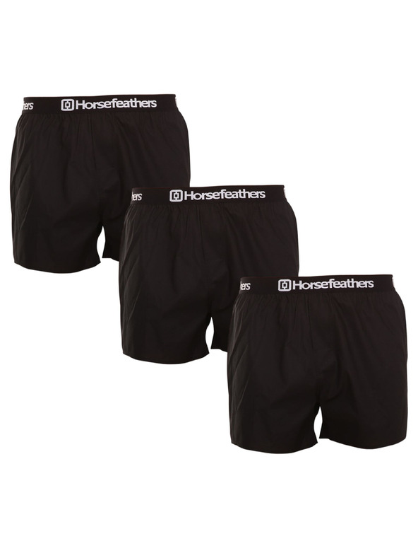 Horsefeathers Muške bokserice crne 3P HorsefeathersHorsefeathers