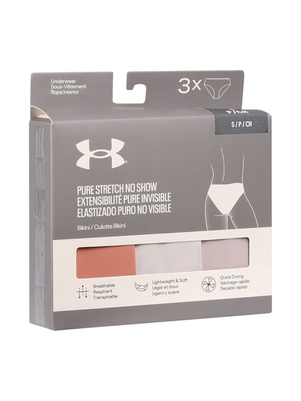 Under Armour Ženske gaćice Under Armour UA Pure Stretch NS BKN (3kom)