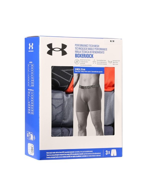 Under Armour Muške bokserice Under Armour M UA Perf Tech Mesh 6in (3kom)
